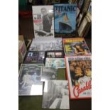 A FRAMED TITANIC MONTAGE OF ORIGINAL FILM CELLS LTD. ED. 75/250, ALONG WITH A SELECTION OF VARIOUS
