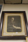 A FRAMED AND GLAZED PHOTOGRAPHIC PORTRAIT OF LLOYD GEORGE 67 CM X 80 CM