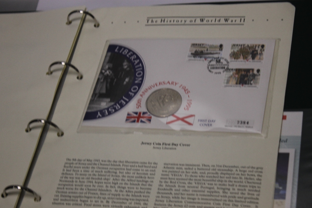 THREE ALBUMS OF VARIOUS STAMP/COIN COVERS, TO INCLUDE AN ALBUM OF MILLENNIUM INTEREST AND AN ALBUM - Image 4 of 4