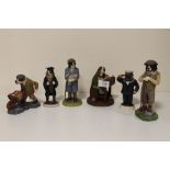 A COLLECTION OF ROBERT HARROP DOGGIE PEOPLE FIGURES COMPRISING OF; CC124 BASSETT HOUND ACCOUNTANT,