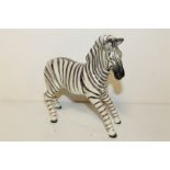 A BESWICK ZEBRA, H 18 CM