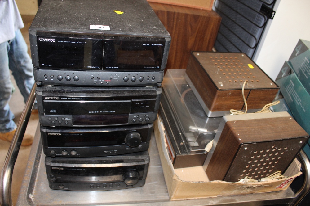 KENWOOD STACKING HI-FI SYSTEM, PHILLIPS TURNTABLE ETC