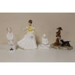 ROYAL DOULTON KATHLEEN FIGURE. HN3609. TOGETHER WITH A ROYAL DOULTON STORYTIME BOY FIGURE,