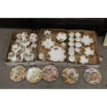 A QUANTITY OF ROYAL ALBERT OLD COUNTRY ROSES CERAMICS TO INCLUDE A COFFEE POT, MANTEL CLOCK, CUPS