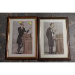 TWO VANITY FAIR SPY PRINTS ENTITLED 'A CHIEF SECRETARY' AND 'THE COLONIES'