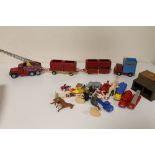 A CORGI MAJOR CHIPPERFIELDS CIRCUS INTERNATIONAL 6 X 6 TRUCK TOGETHER WITH A TRACTOR UNIT AND
