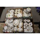 A VERY LARGE QUANTITY OF ROYAL WORCESTER EVESHAM TEA AND DINNER WARE TO INCLUDE COOKING POTS, DINING