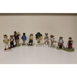 A COLLECTION OF ROBERT HARROP DOGGY PEOPLE FIGURES COMPRISING OF CC74 COCKER SPANIEL TENNIS
