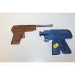 TWO METAL TOY GUNS - A TYGA SPECIAL TOGETHER WITH A CHAD VALLEY EXAMPLE