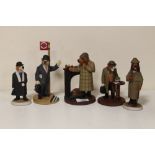 A COLLECTION OF ROBERT HARROP DOGGY PEOPLE FIGURES COMPRISING OF CC116 BLOODHOUND SHERLOCK, CC117