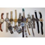 A BAG OF ASSORTED WRISTWATCHES