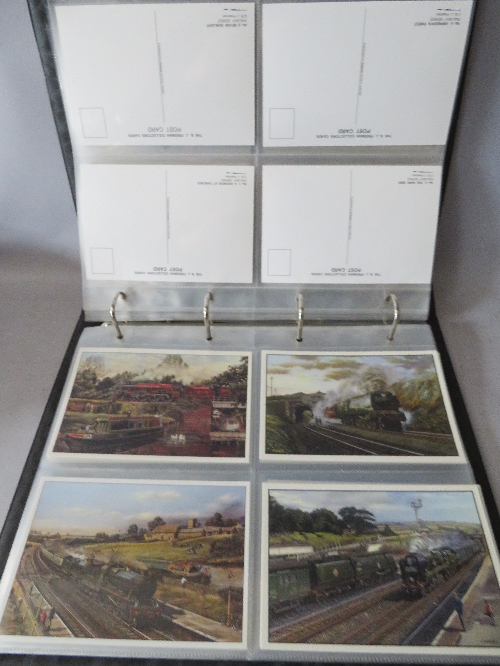 A FOLDER OF APPROX 70 VINTAGE AND MODERN RAILWAY AND STEAM LOCOMOTIVE POSTCARDS, together with two - Image 10 of 10