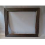 A GEORGIAN SCUMBLED WOODEN FRAME, frame W 8 cm, rebate 69 x 57 cm