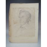 AFTER ADOLF HITLER. A head and shoulder portrait study of FRITZ GUNSCHE, bears signature and date