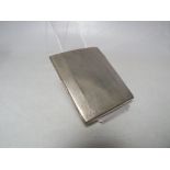 A HALLMARKED SILVER CIGARETTE CASE, Birmingham 1931, makers mark for EJH, approx weight 87.3 g