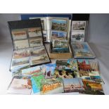 A FOLDER OF APPROX 70 VINTAGE AND MODERN RAILWAY AND STEAM LOCOMOTIVE POSTCARDS, together with two