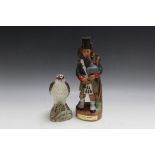 1 NOVELTY BESWICK OSPREY BENEAGLES 37.5CL DECANTER OF WHISKY, together with 1 K.Lem Italy novelty