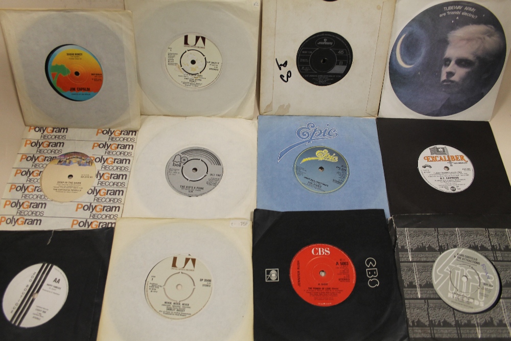 A QUANTITY OF MOSTLY 1980'S ERA 45 RPM 7" SINGLE RECORDS, to include The B-52's, Tubeway Army, Snif - Image 14 of 18