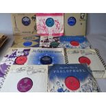 A COLLECTION OF VINTAGE 78 RPM RECORDS, to include a selection from the sound track of Snow White &