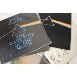PINK FLOYD - A COLLECTION OF LP RECORDS to include The Dark Side Of The Moon SHVL 804 A-10 with tw