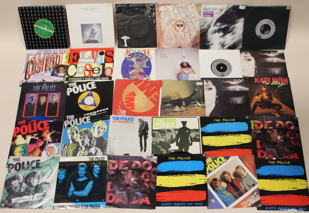 A COLLECTION OF mostly 1980's era 45 RPM 7" SINGLE RECORDS, to include Blondie, The Police, David B - Image 3 of 7