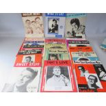 A COLLECTION OF MOSTLY VINTAGE MID TWENTIETH CENTURY SHEET MUSIC, to include Billy Fury, Buddy Holl