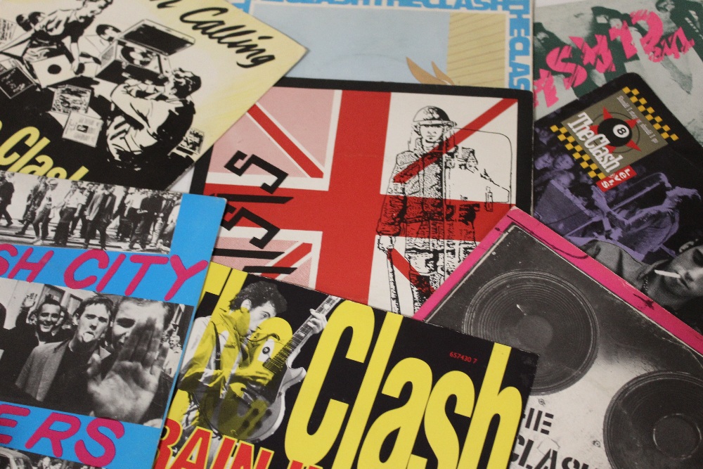 A COLLECTION OF PUNK & ROCK 45 RPM 7" SINGLE RECORDS ETC., to include The Sex Pistols, The Clash, S