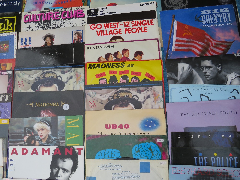 A COLLECTION OF MOSTLY 12" SINGLE RECORDS, various years of issue, artists include Madonna, Madness - Image 6 of 10