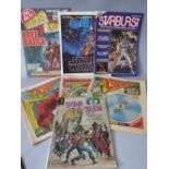 A SMALL SELECTION OF 'NO 1' VINTAGE COMICS. to include 2000AD, Starlord, Cracker 1975, Cheeky Weekl