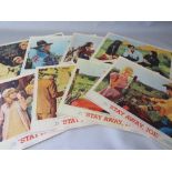 A SET OF EIGHT AMERICAN VINTAGE ELVIS PRESLEY CINEMA LOBBY CARDS, Elvis Presley in Stay Away Joe, c