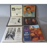 A COLLECTION OF VINTAGE AND MODERN ELVIS PRESLEY RECORDS, contained in three folders, to include a