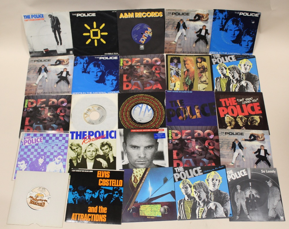 A COLLECTION OF mostly 1980's era 45 RPM 7" SINGLE RECORDS, to include Blondie, The Police, David B - Image 4 of 7