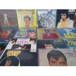 A COLLECTION OF ELVIS PRESLEY IMPORT LP RECORDS, to include Dutch import SRL 610001 - The Elvis Tap