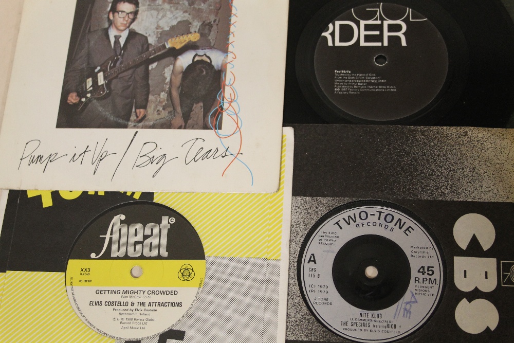 TWO CASES OF MOSTLY 1980'S ERA 45 RPM 7" SINGLE RECORDS ETC., to include UB40, Iron Maiden, Ian - Image 6 of 12