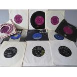 A COLLECTION OF MOSTLY 45 RPM 7" SINGLE RECORDS, artists include Miki and Griff, Manfred Mann, The