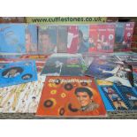 A QUANTITY OF ELVIS PRESLEY LP RECORDS ETC., to include a selection of Christmas albums (approx 62)