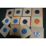 A QUANTITY OF ASSORTED 45 RPM 7" SINGLE RECORDS ETC., to include Fats Domino, Bill Haley, Paul Reve
