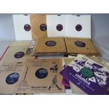 A COLLECTION OF GENE VINCENT AND HIS BLUE CAPS 78 RPM RECORDS, to include Dance To The Bop, Lotta L