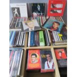 A COLLECTION OF MOSTLY ELVIS PRESLEY CDS AND CASSETTE TAPES, (approx 100+)