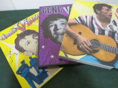 THREE GENE VINCENT LP BOX SETS, comprising Gene Vincent Star 56-58, Gene Vincent and The Blue C