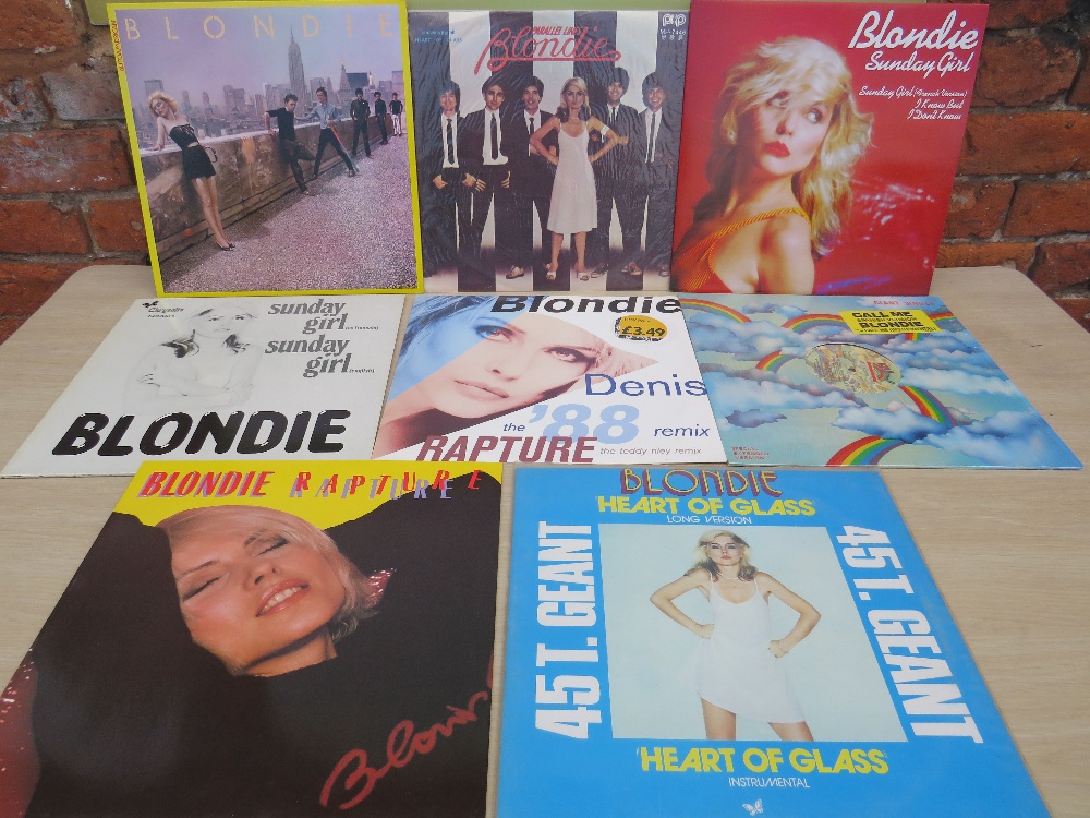 A COLLECTION OF BLONDIE LP'S AND 12" SINGLES, to include Parallel Lines picture disc, The Wind In T - Image 7 of 10