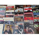 A COLLECTION OF ROY ORBISON LP RECORDS, various release dates, together with a selection of Tom Jon