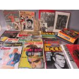 A COLLECTION OF FILM AND THEATRE EPHEMERA, to include a selection of James Dean books and magazines