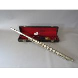 A CASED VINTAGE FLUTE