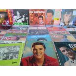 A COLLECTION OF ELVIS PRESLEY LP RECORDS ETC., to include Elvis' Golden Records, Burning Love and H