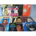 A SMALL SELECTION OF ELVIS PRESLEY LP RECORDS, to include USA pressing of Double Dynamite RCA PDL2-