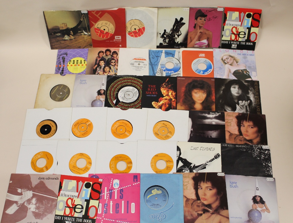 A COLLECTION OF mostly 1980's era 45 RPM 7" SINGLE RECORDS, to include Blondie, The Police, David B - Image 2 of 7