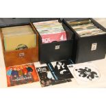 THREE CASES OF MOSTLY 1950'S /60's ERA 45 RPM 7" SINGLE RECORDS ETC., to include The Scaffold, The