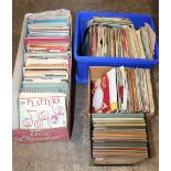 A QUANTITY OF ASSORTED 45RPM 7" SINGLE RECORDS ETC., to include Ernest Tub and Red Foley, Englebert