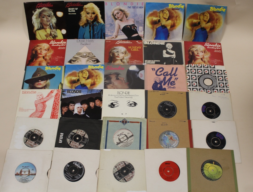 A COLLECTION OF mostly 1980's era 45 RPM 7" SINGLE RECORDS, to include Blondie, The Police, David B - Image 7 of 7